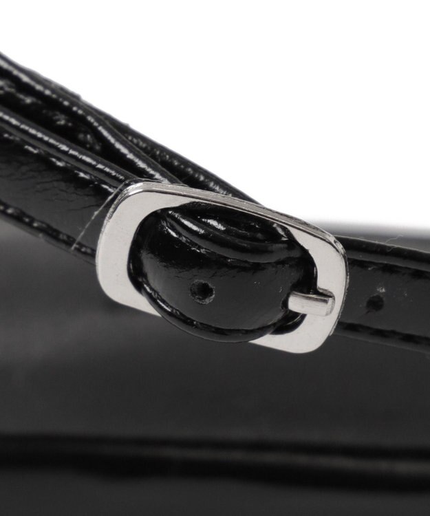 WEGO ダブルリボンポインテッドシューズ ブラック