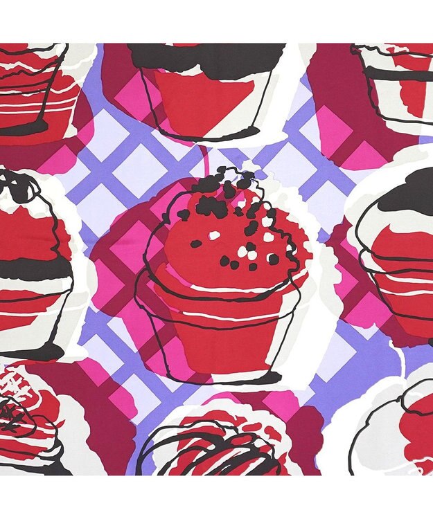 Marca ＜春の新色！＞【the PORT by marca】 CAKE 大判 シルクツイル スカーフ BERRY