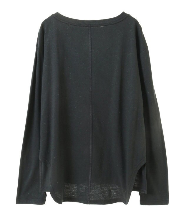 CRAFT STANDARD BOUTIQUE ラメ天竺フォトプリントロンTEE Charcoal Gray