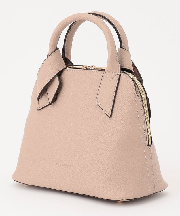 LA BAGAGERIE 【maison vert】 【超軽量/多収納】リボンハンドル2WAYバッグ グレージュ