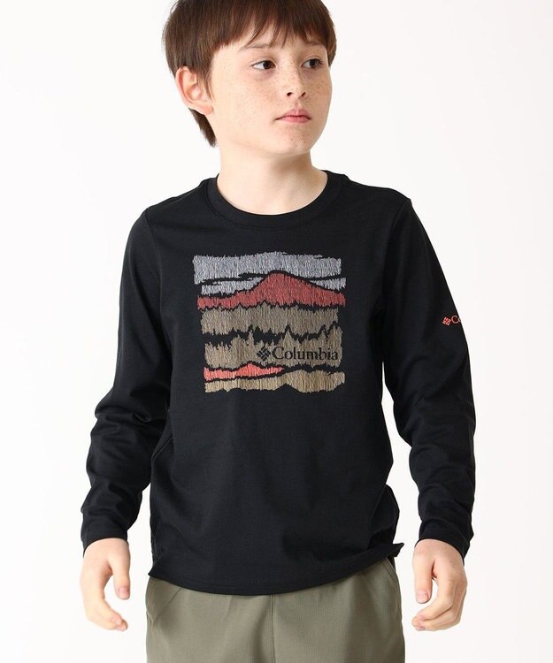 Columbia Columbia/ 【KIDS】ドブソンパスロングスリーブグラフィックTシャツ /コロンビア Black、 Hillscape