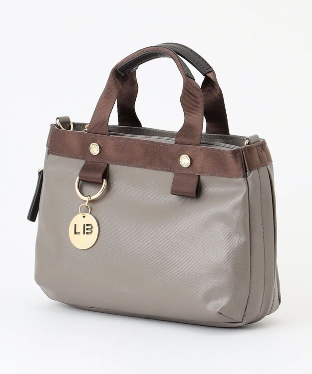 LA BAGAGERIE 【コットン×ポリウレタン】シャイニーミニマムトート グレー