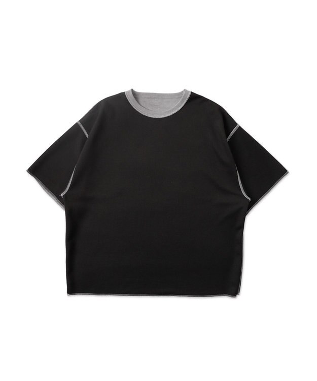 WEGO 【ユニセックス着用アイテム/リバーシブル】リバーシブルワンポイントT（S） ライトグレー