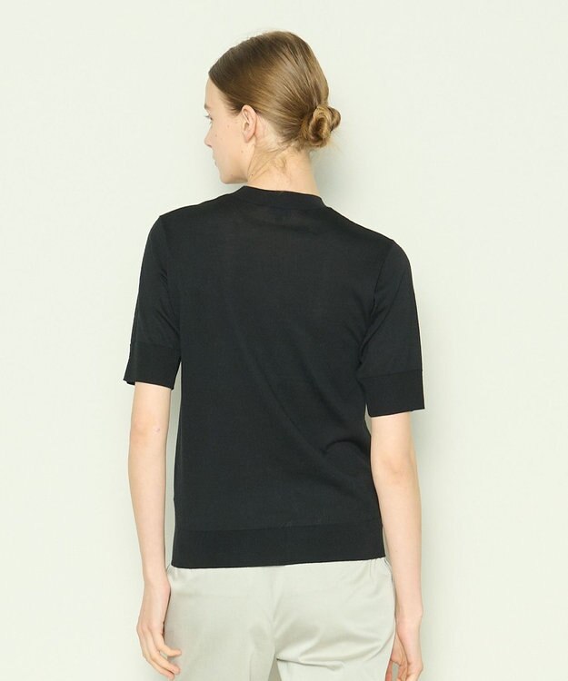 JOSEPH シルクコットン　ニットTEE Black