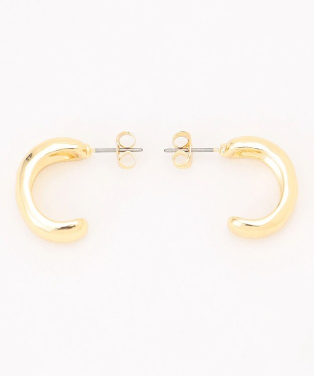 ANY 【WEB限定】チャンキーフープピアス（両耳用） ライトゴールド