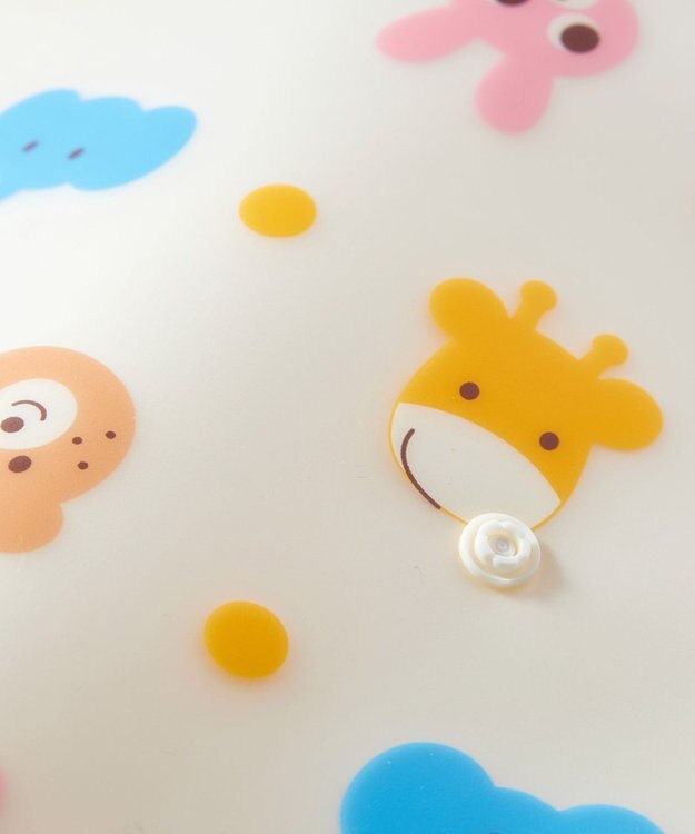 MIKI HOUSE HOT BISCUITS 総柄 お食事スタイ アイボリー