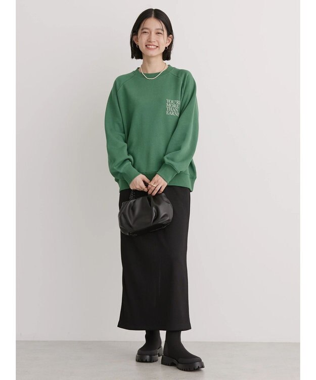 AMERICAN HOLIC ラグランロゴスウェット2 Green