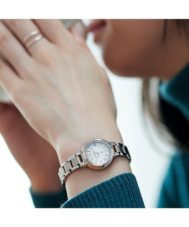 CITIZEN 【人気ロングセラー】エコ・ドライブ電波時計 防水 / ビジネス 就活 ギフトにも◎ ES9434-53W ピンク