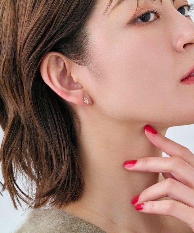 Phoebe 【K10】ツインバケットピアス　ローズゴールド ローズゴールド