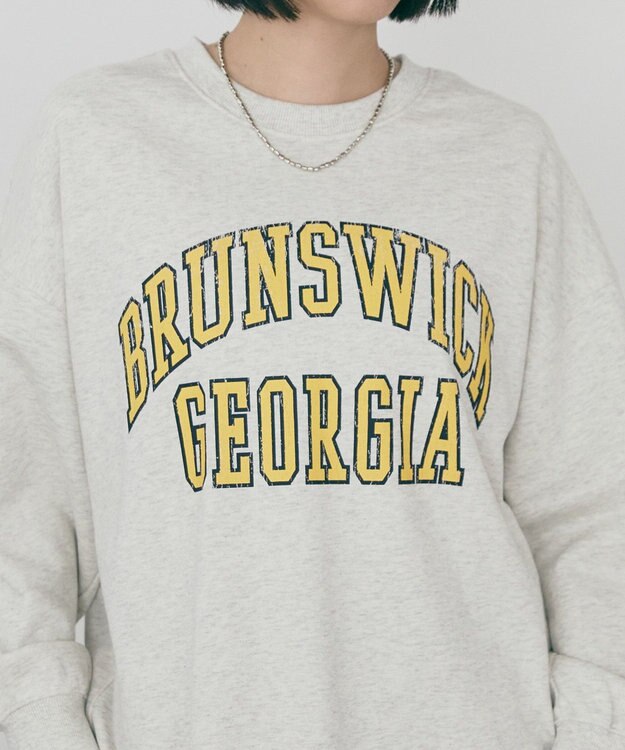 AMERICAN HOLIC 【WEB限定】BRUNSWICK GEORGIA BIGスウェット Oatmeal