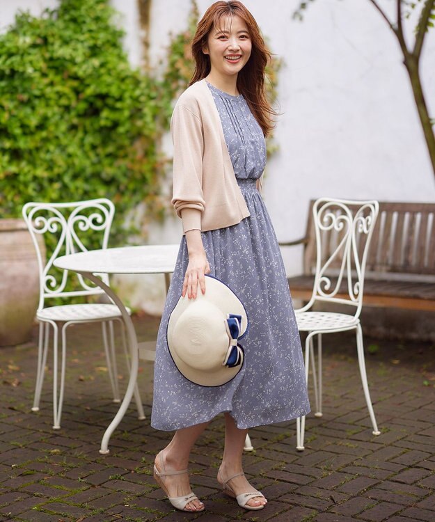 ANY SIS S 【洗える】ショートレングストッパー カーディガン ライトベージュ