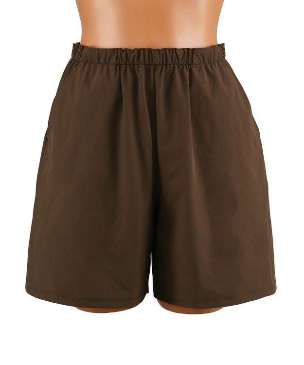 San-ai Resort（三愛水着楽園） 【WEB限定】ラッシュガード付き4点セット水着 9号11号13号【BeachQueen(ビーチクイーン）】 ブラウン