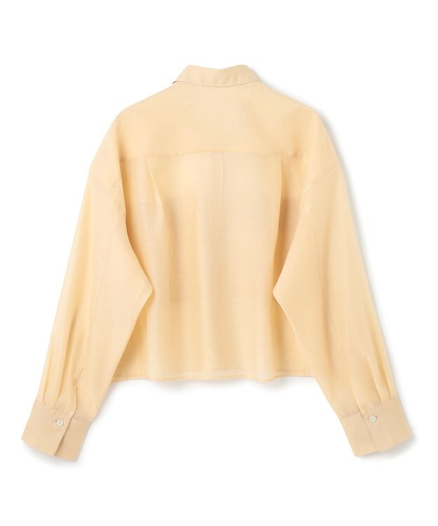 UNFILO シアークロップドシャツ ライトイエロー