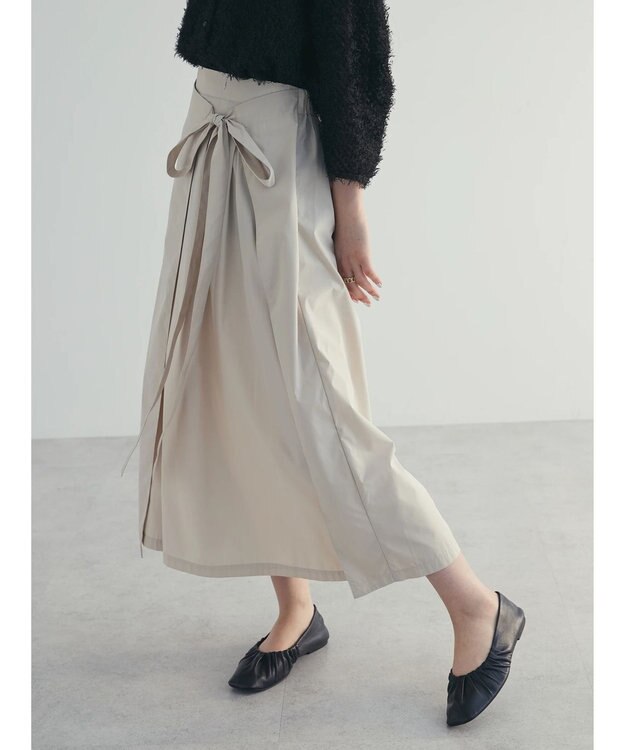 Green Parks armonia．ラップスカート Ivory