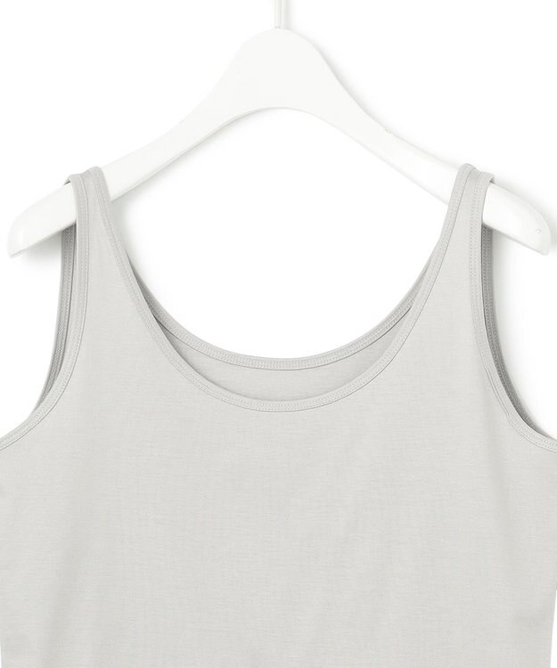 ICB 【洗える】 コットンリヨセルスムース タンクトップ ライトグレー系