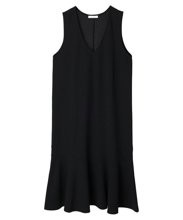 Green Parks カットジョーゼットマーメイドジャンスカ Black