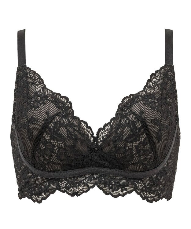 BRADELIS New York 【BRADELIS Me / ノンワイヤー・バストアップ】Perfumyバックスムーズブラ25S1 ブラデリスミー 補正 ブラジャー ブラック