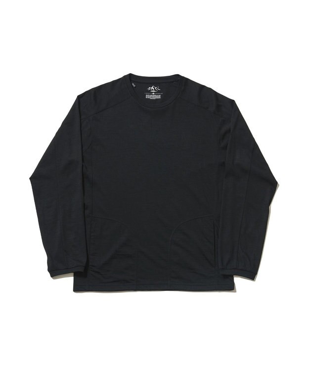 JOSEPH ABBOUD MOUNTAIN 【UNISEX】メリノウール天竺 カットソー ブラック系