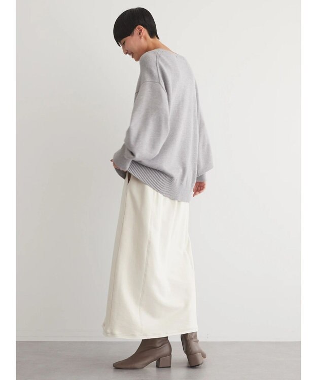 AMERICAN HOLIC バイパチ袖ボリュームニットプルオーバー　 Light Gray Mixture