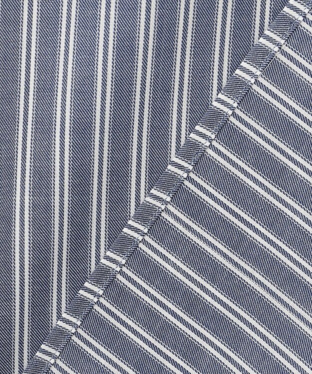 J.PRESS LADIES 【洗える】ウォッシャブルキュプラツイル タックスリーブ ブラウス ネイビー系1