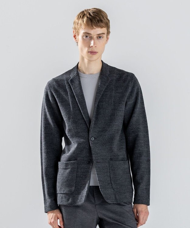 JOSEPH HOMME 【新素材】リンクスツイード　ニットジャケット グレー系