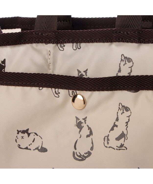 UNBILLION カシュカシュ cachecache / キャットプリントバッグインバッグ アイボリー