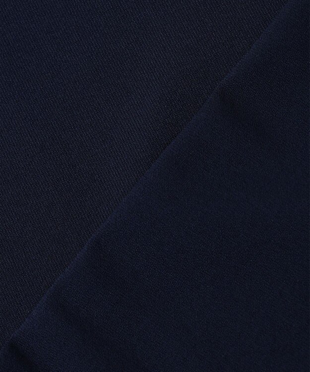 23区 L 【WEB限定】レーヨンポリエステルストレッチ 襟デザイン ニット ネイビー系