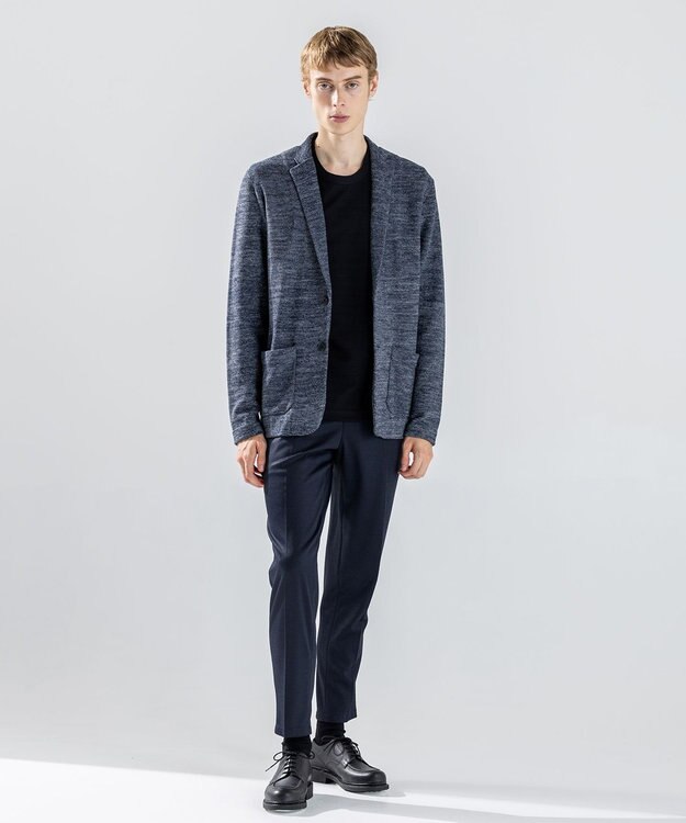 JOSEPH HOMME 【新素材】リンクスツイード　ニットジャケット ネイビー系