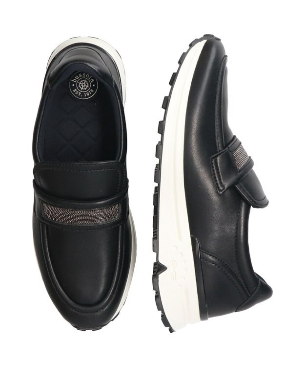 INTER-CHAUSSURES 【BUSSOLA】ローファースニーカー ブラック