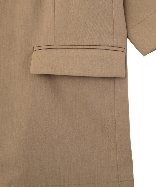 Green Parks シングル半袖ジャケット Mocha