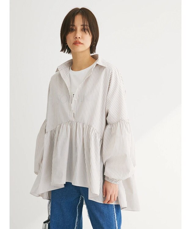 Green Parks ・ＥＬＥＮＣＡＲＥ　ＤＵＥ　ギャザーキリカエチュニック Beige