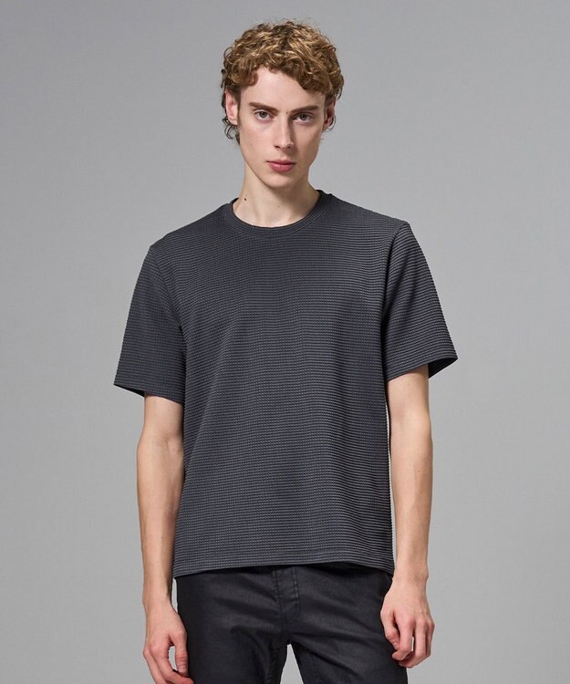 JOSEPH HOMME 【オリジナル素材 】ライトタックジャージー   クルーネックＴシャツ グレー系