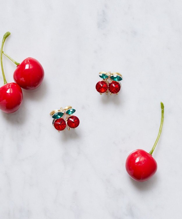 Maison de FLEUR チェリーミニクリップ Red