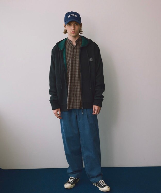 OP／FILA 【ocean pacific】ニットジップパーカー ネイビー