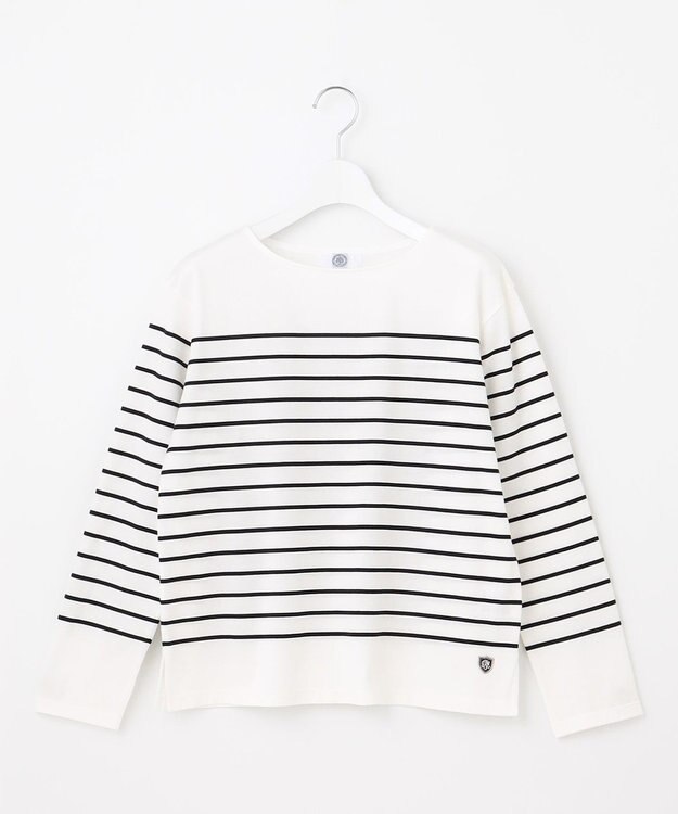 J.PRESS LADIES バスクボーダー カットソー ネイビーボーダー系