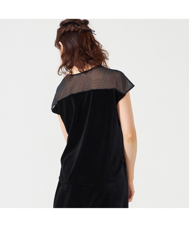 Chacott velour tops ブラック（ロベット）