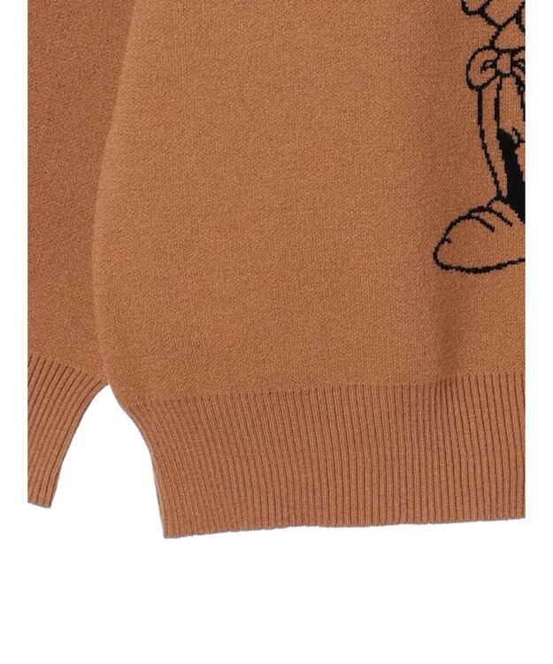 Green Parks ＦＡＮＴＡＳＩＡ／ジャガードニットプルオーバー Brown