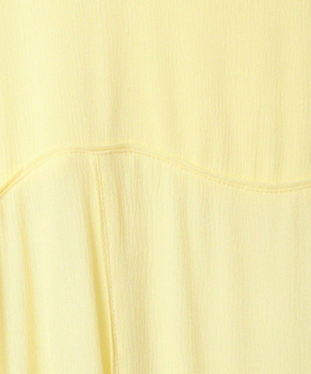Green Parks ボリュームスリーブティアードワンピース Yellow