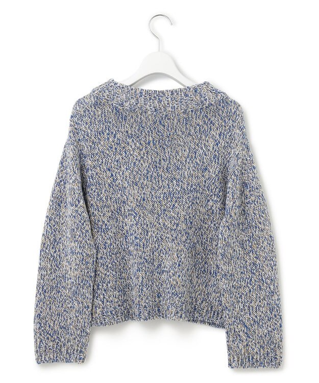 23区 ミックスカラー ニット ブルーミックス