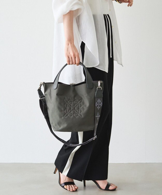 russet コーデュラナイロン2WAYミニトートバッグ(CE-1673-WEB) Gray