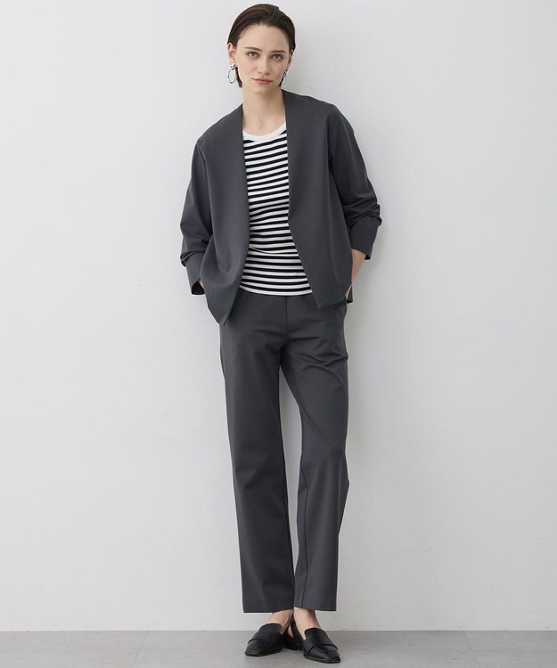 ICB 4×2リブ プルオーバーカットソー ネイビーボーダー