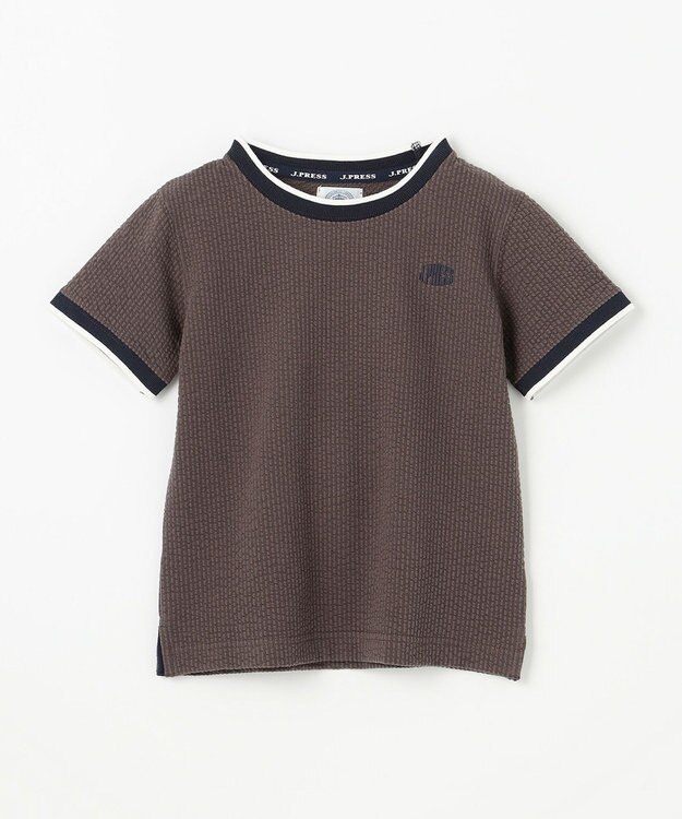 J.PRESS KIDS 【100-130cm】サッカージャージ リブＴシャツ ダークブラウン系