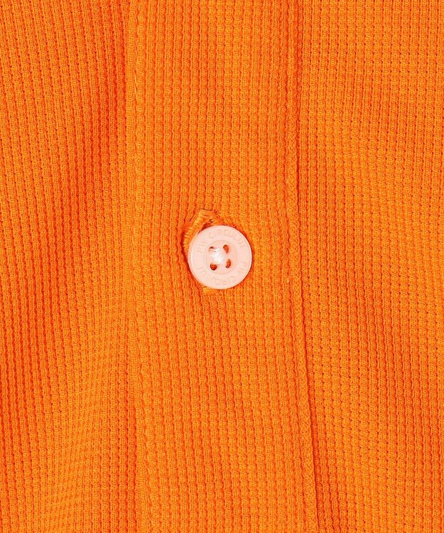 PW CIRCULUS 【MEN】ミニワッフル鹿の子ポロ ゴルフ オレンジ系