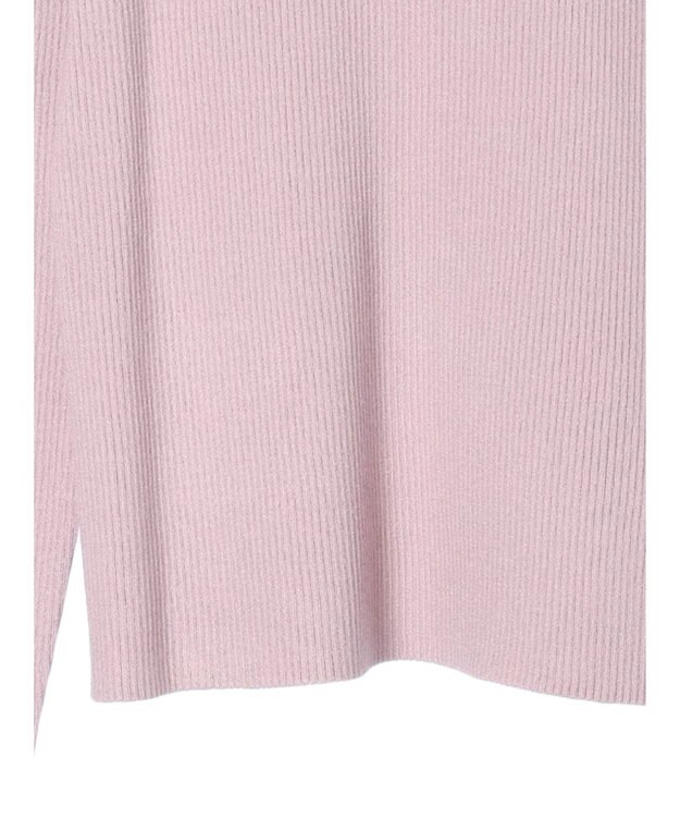 earth music&ecology やわらかタッチハイネックリブプルオーバー Lavender