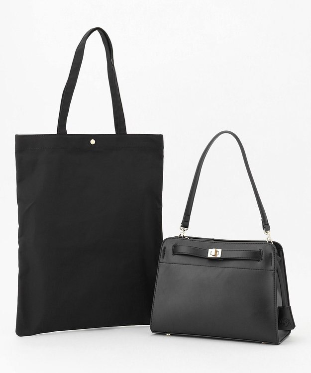 J.PRESS LADIES 【2way・セットアイテム】ノーブルショルダー バッグ ブラック系