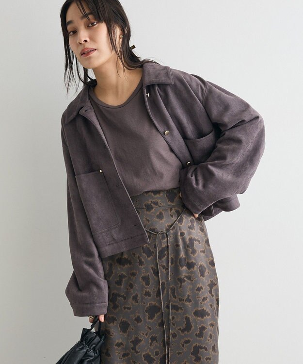 CRAFT STANDARD BOUTIQUE フェイクスエードブルゾン Charcoal Gray