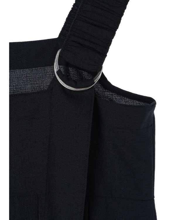 Green Parks armonia.ギャザーストラップワンピース Navy