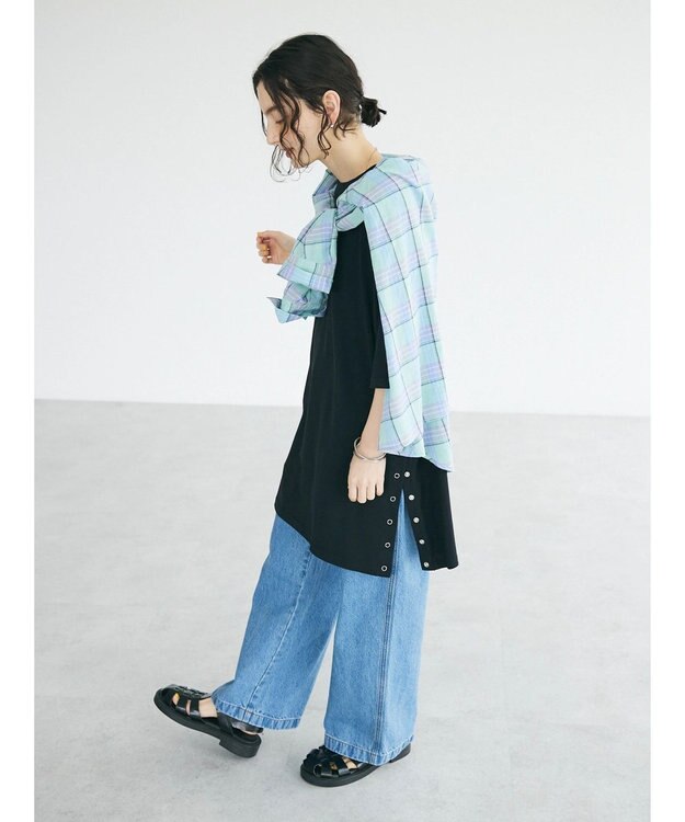 CRAFT STANDARD BOUTIQUE リングドットチュニック Black