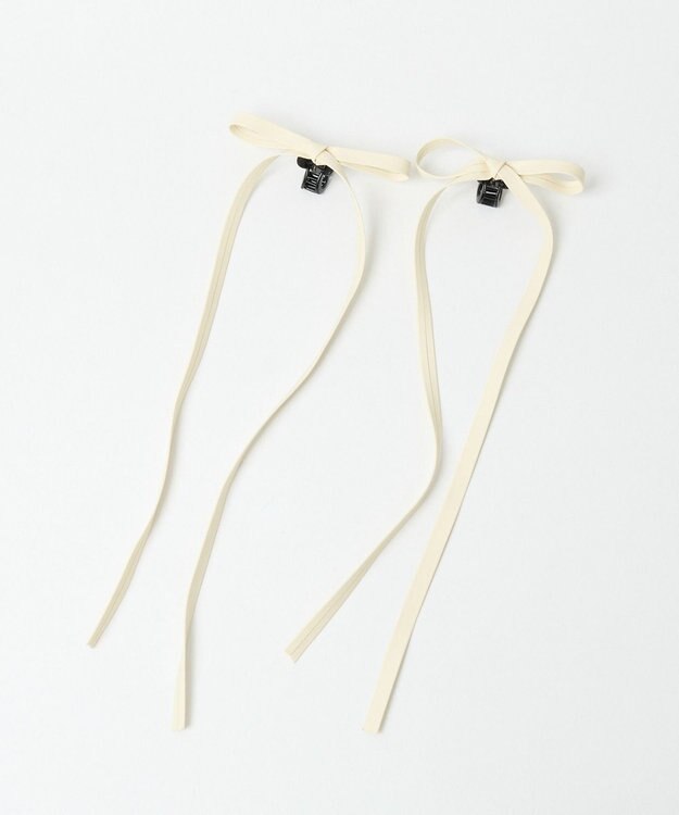 WEGO L2PPUロングリボンクリップ オフホワイト