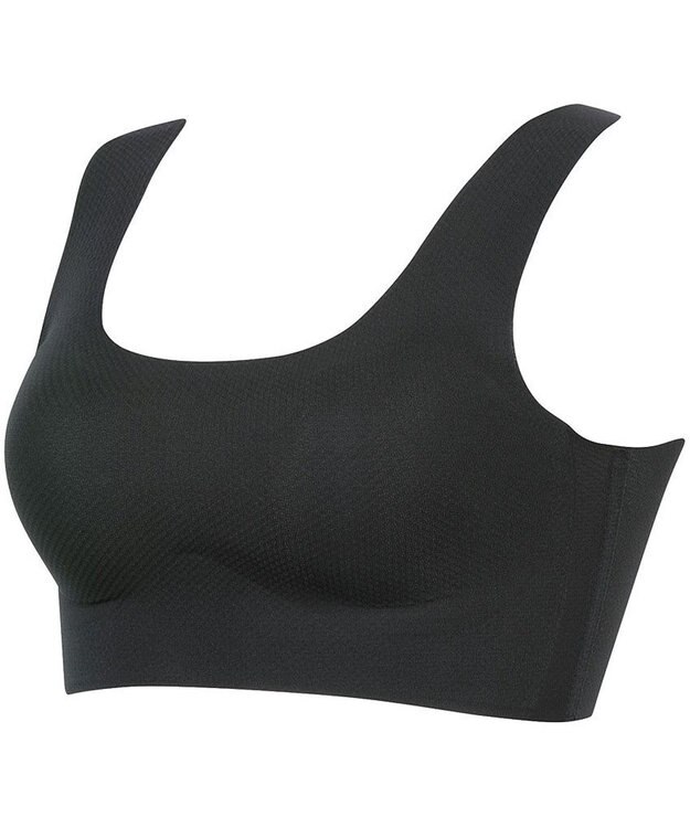 WACOAL 【GOCOCi ゴコチ】 ノンワイヤーブラ ベタつきにくく乾きやすい 通気性がよい 立体的なバストシルエット ブラトップ ハーフトップ レディース CGG571 /ワコール ブラック